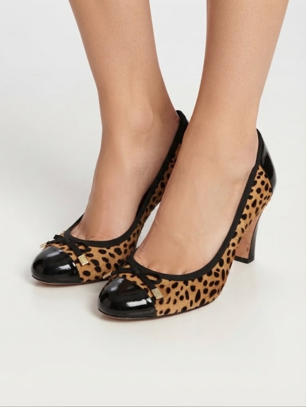 Coach Poppy Valencia Calf Hair Leopard Print Pump Size 7.5